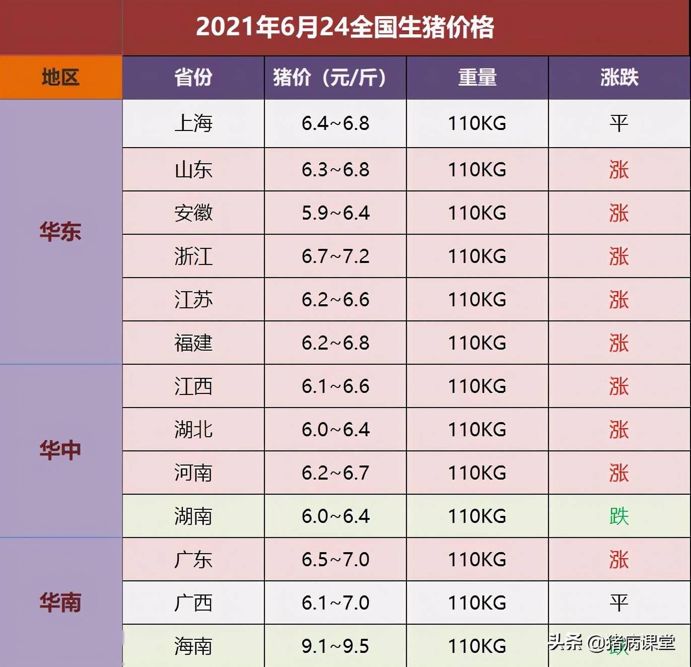 最新豬價格今日豬價格表及分析